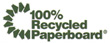 100% recycled paperboard