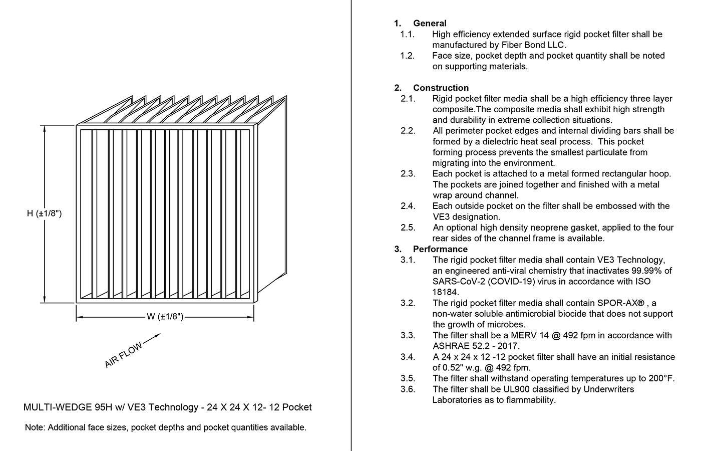 VE3 Covid Eliminator Line Drawing
